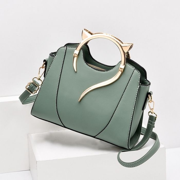 Women's Designer Style PU Leather Tote Shopper Handbag 